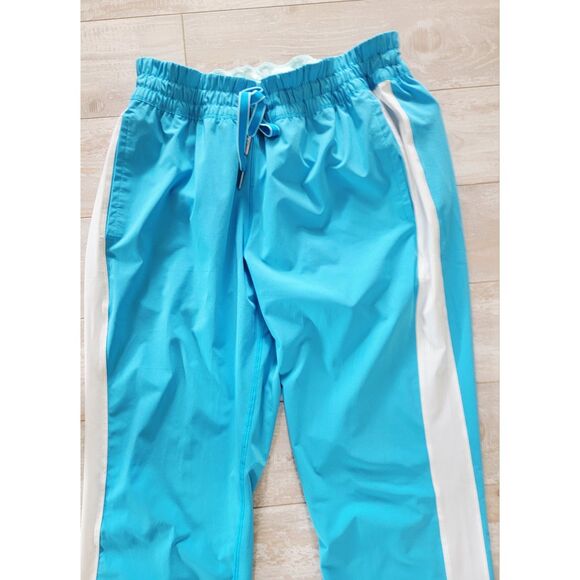 Lululemon 8 Work It Out Track Pant Kayak‎ Aquamarine Whitr Size 8 Pckts - Picture 3 of 11